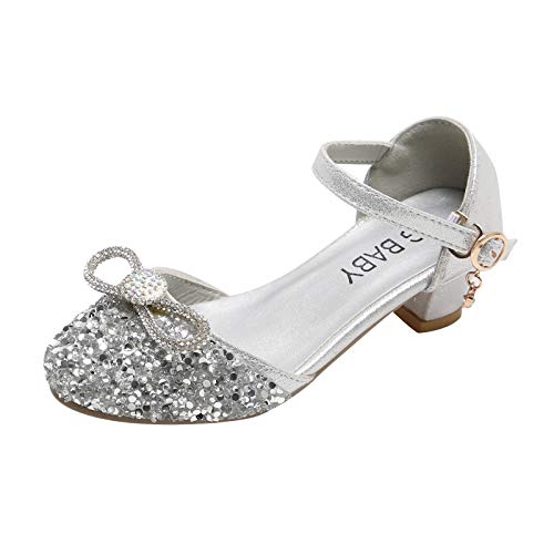 Mädchen Mary Jane Schuhe Glitzer : Prinzessin Schuhe Kinder Sandalen Party Schuhe Kleidschuhe Schulschuhe Performance Ballerinas Kristallschuhe Festliche Schuhe Flats Schuhe KostüM ZubehöR Schuhe von OBiQuzz