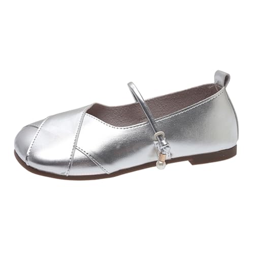 Mary Jane Halbschuhe Damen Ballerinas Flat Ballerinaschuhe Loafer Damenschuhe Elegant Kleid Schuhe Leder Party Hochzeitsschuhe Brautschuhe Pumps Abendschuhe Cosplay Kostüm Prinzessin Schuhe von OBiQuzz