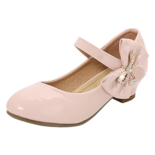 Mary-Jane-Schuhe Für Mädchen - Kleid Schuhe Mit Absatz Low Heels High Lackleder Stöckelschuhe Ballett Tanzschuhe Hochzeiten Kleiderschuhe Kinder Einzelne Schuh Prinzessinen Schuhe von OBiQuzz