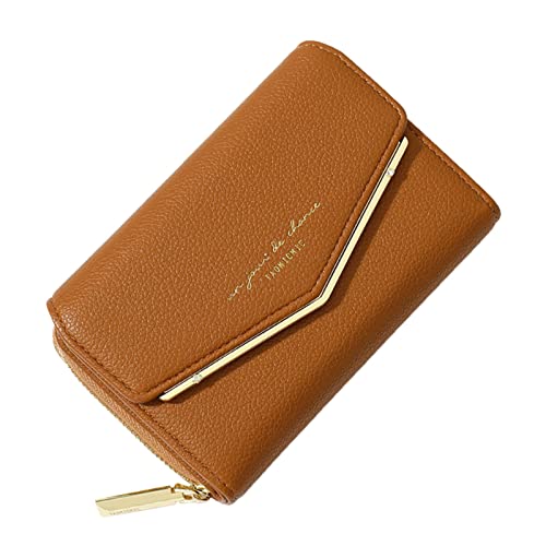 Nette Bären-Frauen-kleine Art- und Weisegeldbörse Multi-Karten-Ausweis-Taschen-Damen-Geldbörsen-Clutch-Beutel-Geldbörse Brieftasche Herren Groß Reisepass (Brown, One Size) von OBiQuzz