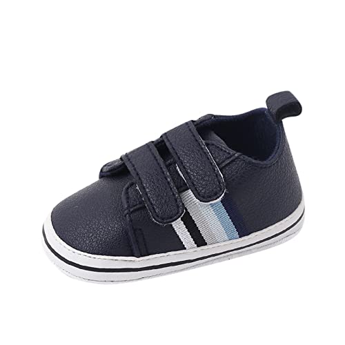 OBiQuzz Baby Jungen Mädchen Sneaker Lauflernschuhe PU Leder Leichte Schuhe mit Weiche Sohle Anti-Rutsch Loafer Flats Säugling Kleinkind Baby Schuhe Babyschuhe 12-18 Monate Gr. 11-13 von OBiQuzz