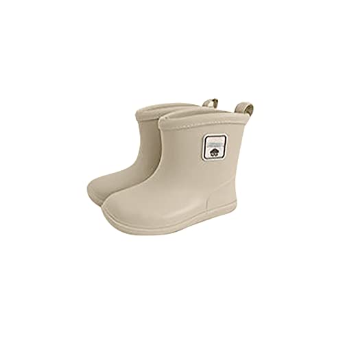OBiQuzz Baby Kinder Easy On Regenschuhe Stiefel für kurze Regenstiefel Leichte Schuhe für regnerische Tage Winterstiefel Blinkend (G, 26 Toddler) von OBiQuzz