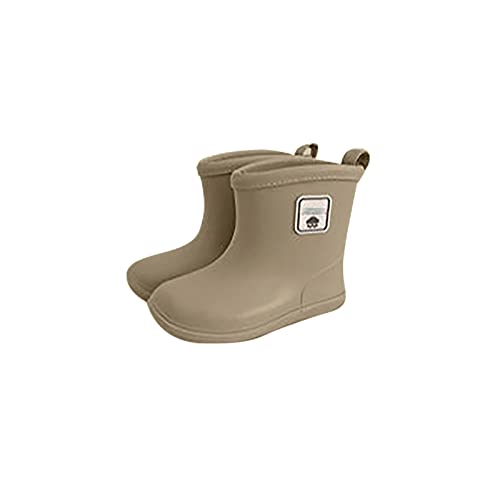 OBiQuzz Baby Kinder Easy On Regenschuhe Stiefel für kurze Regenstiefel Leichte Schuhe für regnerische Tage Winterstiefel Blinkend (H, 33.5 Big Kids) von OBiQuzz