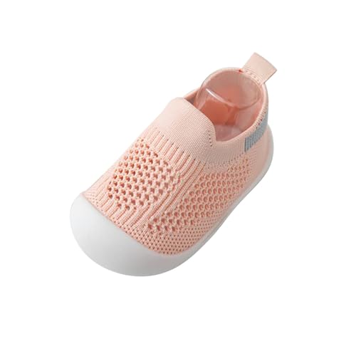OBiQuzz Baby-Kleinkindschuhe, Sommersandalen für Herren und Damen, weiche Sohle, atmungsaktive Mesh-Schuhe für, Babyschuhe für 1 bis 3 Babyschuhe Strick (Pink, 24 Toddler) von OBiQuzz