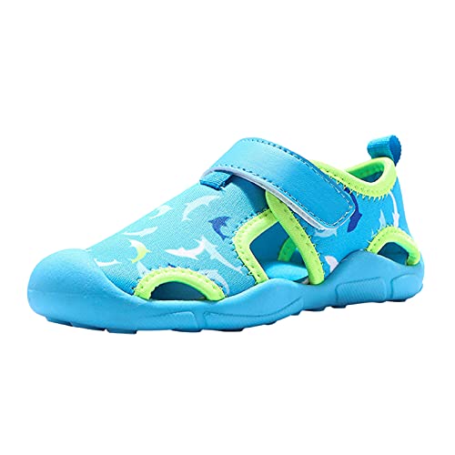 OBiQuzz Geschlossene Wasser-Strand-Baby-Sandelholz-Sandelholz-Kindjungenschuhe der Mädchen Schuhe Babyschuhe Kinderschuhe 26 27 (Sky Blue, 6.5-7 Years) von OBiQuzz