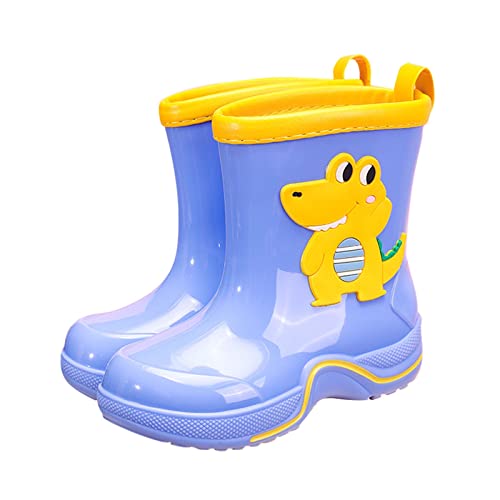 OBiQuzz Gummistiefel Kinder Wasserdichte - Stiefel Kleinkinder Regenschuhe Bequeme Rutschfeste Regenstiefel Federleichte Kinderstiefel Outdoor Stiefeletten Karikatur-Durck Wasserschuhe von OBiQuzz