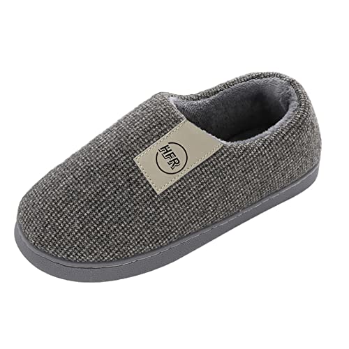OBiQuzz Hausschuhe Damen Winter, Pantoletten Damen Plüsch Geschlossen Pantoffeln Hüttenschuhe Memory Foam Hausschlappen Schlappen Filzpantoffeln Flauschige Slipper Slide Gefütterte Hauspantoffeln von OBiQuzz