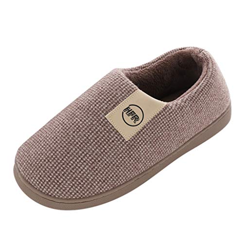 OBiQuzz Hausschuhe Damen Winter, Pantoletten Damen Plüsch Geschlossen Pantoffeln Hüttenschuhe Memory Foam Hausschlappen Schlappen Filzpantoffeln Flauschige Slipper Slide Gefütterte Hauspantoffeln von OBiQuzz