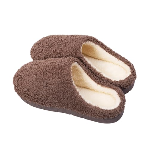 OBiQuzz Hausschuhe Damen Winter - Plüsch Pantoletten Gefütterte Slippers Schlappen Memory Foam Pantoffeln Warme Hausschuhe Filzpantoffeln rutschfeste Hüttenschuhe Hauspantoffeln Hausschlappen Puschen von OBiQuzz
