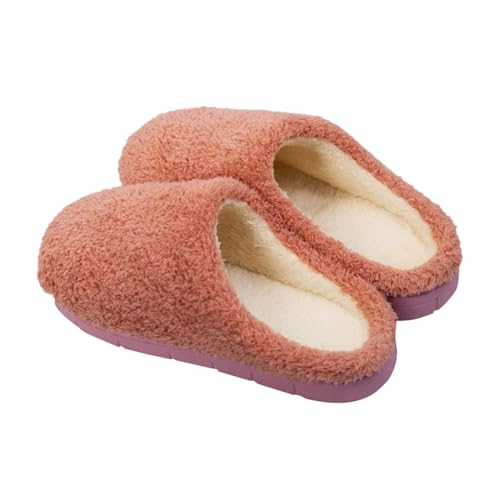 OBiQuzz Hausschuhe Damen Winter - Plüsch Pantoletten Gefütterte Slippers Schlappen Memory Foam Pantoffeln Warme Hausschuhe Filzpantoffeln rutschfeste Hüttenschuhe Hauspantoffeln Hausschlappen Puschen von OBiQuzz