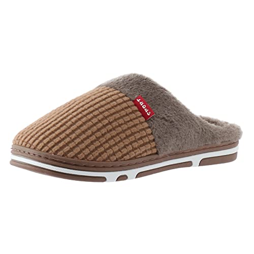OBiQuzz Hausschuhe Herren Warm, Gefütterte Pantoletten Hausschlappen Hauspantoffeln Flauschige Slippers Plüsch Filzpantoffeln Memory Foam Schlappen Winter Gästehausschuhe Hüttenschuhe Filzhausschuhe von OBiQuzz