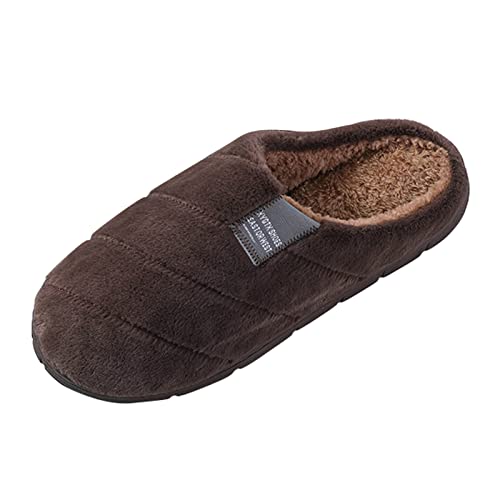 OBiQuzz Hausschuhe Herren Warm Hausschlappen Flauschige Pantoletten Gefütterte Gästehausschuhe Filzpantoffeln Memory Foam Slippers Schlappen Hauspantoffeln Winter Hüttenschuhe Filzhausschuhe von OBiQuzz