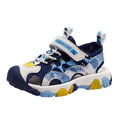 OBiQuzz Kinder Schuhe Für Mädchen Und Jungs - Sandalen Geschlossene Wandersandalen Outdoor Sport-Sandalen Leicht Cutout Kindersandalen Anti-Rutsch Freizeitschuhe Offener Zeh Strandschuhe von OBiQuzz