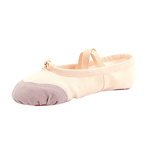 OBiQuzz Kinderschuhe Tanzschuhe Warm Dance Ballett Performance Indoor Schuhe Yoga Tanzschuhe Sneaker 28 Klettverschluss (A, 27.5 Little Child) von OBiQuzz