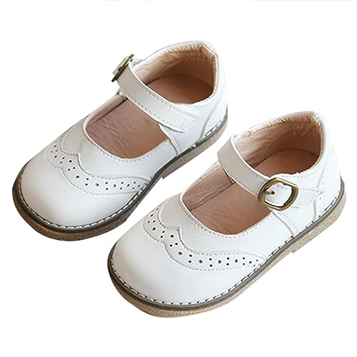 OBiQuzz Lederschuhe Mädchen Prinzessin Lack Ballerinas Kinderschuhe Mädchen Antirutsch Mädchen Ballerina Schuhe Turnschläppchen Hallenturnschuhe Prinzessin Schuhe mit Schnallen von OBiQuzz