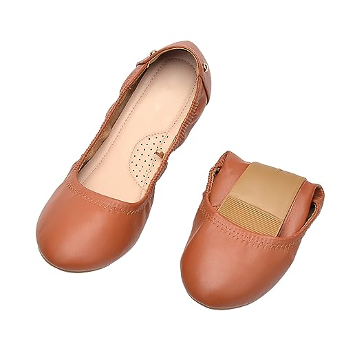OBiQuzz Loafer Damen Ballerinas Bequem Weich Flache Schuhe Ballett Kleid Schuhe Elegant Damenschuhe Ballerinaschuhe Party Hochzeitsschuhe Brautschuhe Mary Jane Halbschuhe Pumps Slip On Freizeitschuhe von OBiQuzz