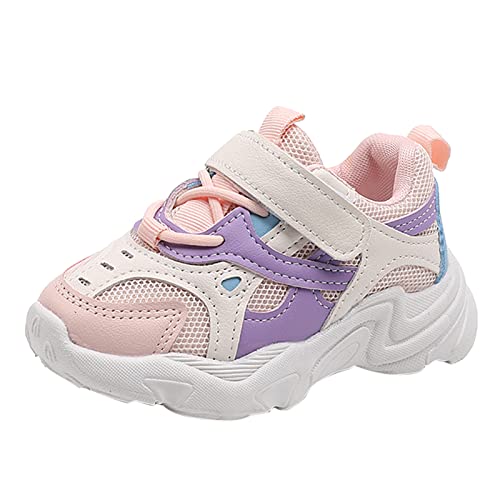 OBiQuzz Mädchen Kinderschuhe Turnschuhe Mesh Baby Sport Laufen Lässige Kleinkind Babyschuhe Schwarze Schuhe Damen (Pink, 24 Toddler) von OBiQuzz