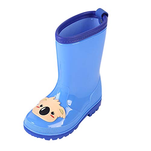 OBiQuzz Mädchen Regen Wasserdichte Kleinkind Kleinkind Gummistiefel Regen Kinder Schuhe Cartoon Babyschuhe Junge Winter (Blue, 27 8) von OBiQuzz