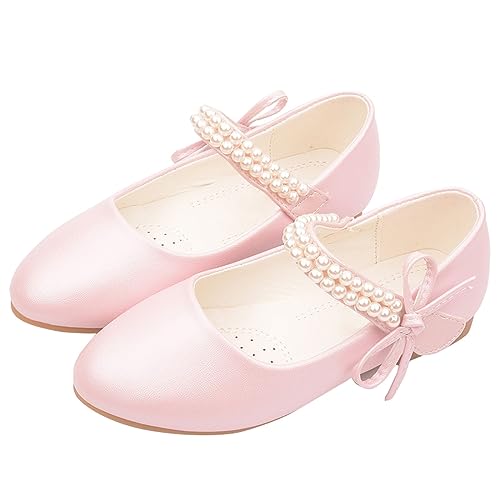 OBiQuzz Prinzessin Schuhe Mädchen Mary Jane Schuhe Prinzessin Lack Ballerinas Kinderschuhe Mädchen Antirutsch Lederschuhe Mädchen Ballerina Schuhe Turnschläppchen Hallenturnschuhe von OBiQuzz