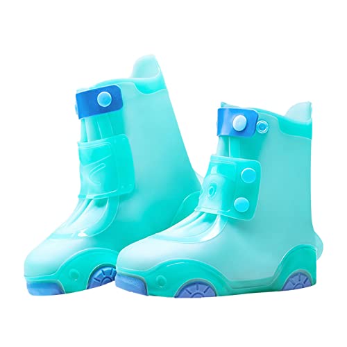 OBiQuzz Regenüberschuhe | Überschuhe für Regenstiefel für und Mädchen | Wiederverwendbare Galoschen-Überschuhe Winterstiefel Kinder Wasserdicht 28 (C, 29 Little Kids) von OBiQuzz