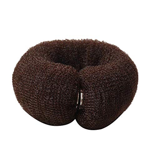 OBiQuzz Ringwerkzeug Lock hair Ring Foam Roll DIY Snap Shaper Haarbügel mit Haarbügel Fahrrad Schlauchschal Damen (Coffee, One Size) von OBiQuzz