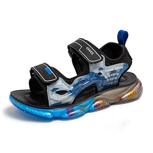 OBiQuzz -Sandalen für Kinder, Sommer-Sandalen für, kleine, geschlossene Zehen, sportliche Wander- und Outdoor-Sport-Sandalen Sneaker Winter Herren (Blue, 33 Big Kids) von OBiQuzz