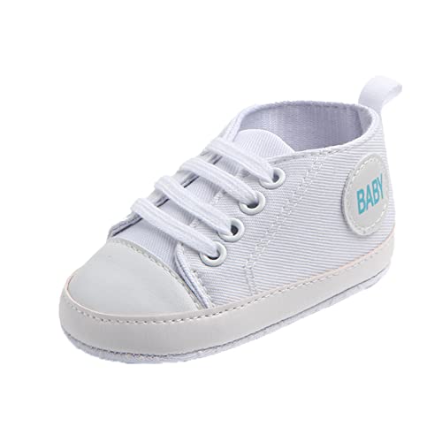 OBiQuzz Segeltuchschuhe Baby - Schuhe Sneakers Weiche Leinwand mit Weichen und Rutschfesten Sohle Bodenschuhe Atmungsaktive Krabbelschuhe Rutschfest Antirutsch Baby Schuhe von OBiQuzz