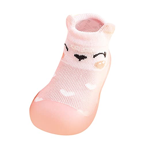 OBiQuzz Warme Mädchen-Kleinkind-Strumpf-Sohle-Strick-Baby-Hausschuh-feste Socken-weiche Schuhe-Gummi-Kind-Baby-Schuhe Schuhe 20 Junge (F, 26-27) von OBiQuzz