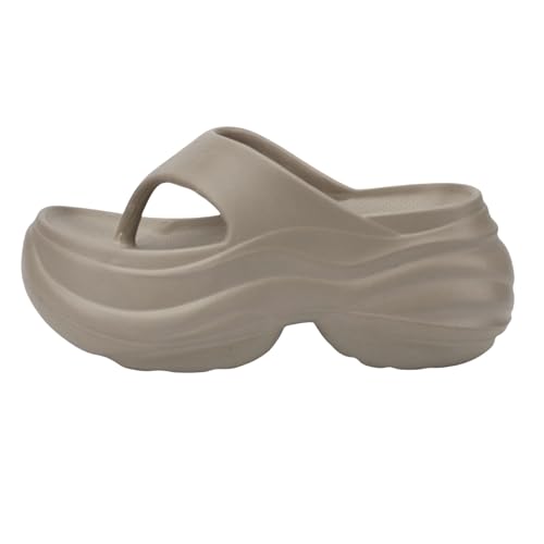 OBiQuzz Zehentrenner Damen Flipflops Plateau Sandalen Slipper Slides Rutschfest Badelatschen Sommer Hausschuhe Zehenstegpantolette Weich Duschschuhe Gartenschuhe Strandschuhe Schlappen Latschen von OBiQuzz