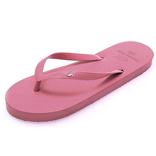 Pantoletten Damen Mit Absatz - Flach Flip Flops Zehentrenner Sandalen Flipflop Slippers Slide Sommer Strandschuhe Rutschfest Schlappen Zehenstegpantolette Beach Sandalen Hauschuhe Badelatschen von OBiQuzz