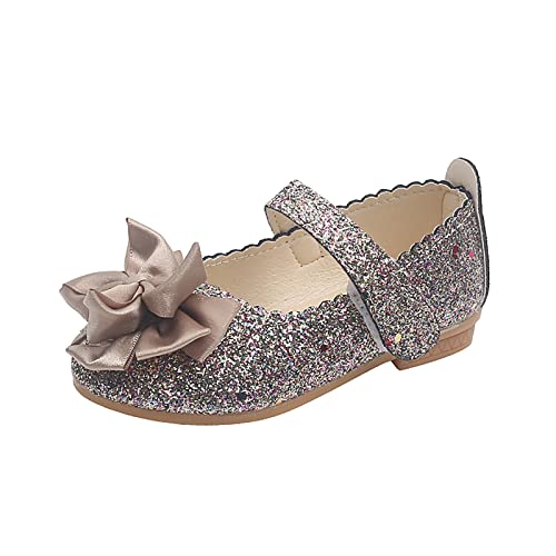 Prinzessin Schuhe Mädchen 21 - Glitzer Kleid Schuhe Mit Absatz Loafers Pailletten Tanzschuhe Abendschuhe Party Schuhe Schuhe Mary Jane Halbschuhe Schulschuhe Performance Freizeitschuhe von OBiQuzz