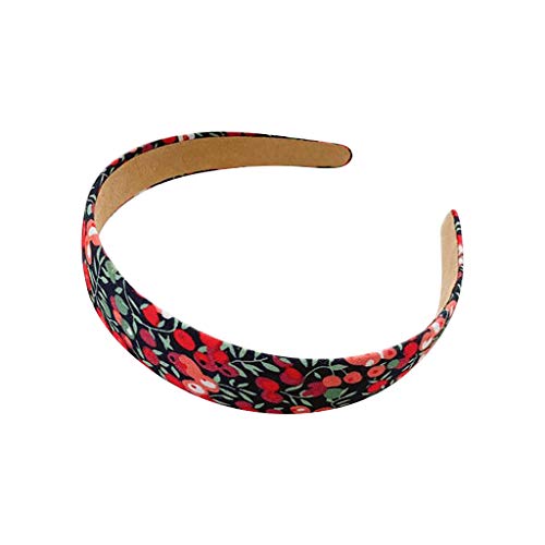 Retro bedrucktes Haarband Floral Floral Wide Edge Wash Face Card Stirnband Und Handschuhe Damen Winter (Multicolor, L) von OBiQuzz