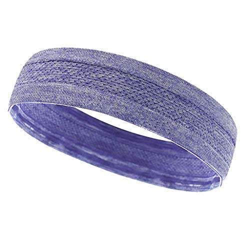 Rundum rutschfestes Haar mit rutschfestem Yoga-Haarreif für ein rundes Sport-Headband Diener Zweier Herren (Purple, One Size) von OBiQuzz