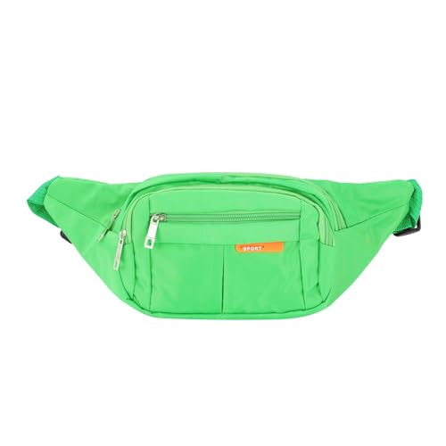 Running Fanny Pack Herren- und Damen-Handy-Out-of-Home-Casual-Kuriertasche, Bedruckte eng anliegende Geldbörse Taktische Hüfttaschen (Green, One Size) von OBiQuzz