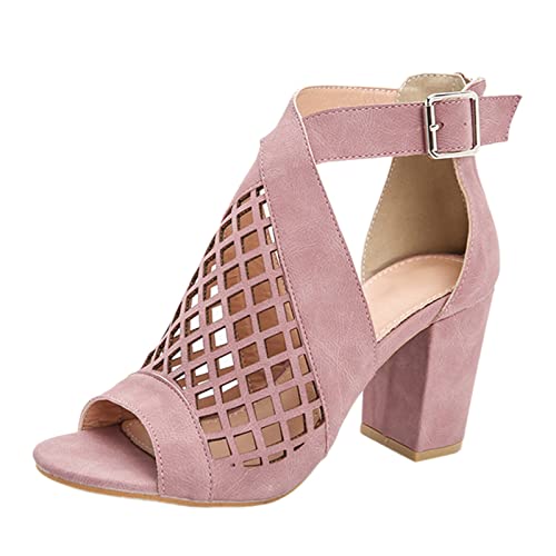 Sandalen Damen Mit Absatz - Pumps Damen Aushöhlen Sandaletten Sommer Strandschuhe Peep Toe Sandalen High Heels Kleid Schuhe Blockabsatz Freizeitsandale Elegant Sandal Sommerschuhe Abendschuhe Gr.36-43 Sandalen Damen Mit Absatz - Pumps Damen Aushöhlen Sandaletten Sommer Strandschuhe Peep Toe Sandalen High Heels Kleid Schuhe Blockabsatz Freizeitsandale Elegant Sandal Sommerschuhe Abendschuhe Gr.36-43 von OBiQuzz