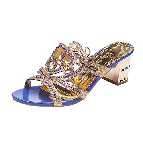 Sandalen Damen Strass Pantoletten Glitzer Sommer Sandaletten Pumps Schuhe Pantolette Elegante Keilsandalen Wedges Peep Toe Schuhe Plateau Sandals Keilabsatz Platform Shoes Slide Slippers Gr.37-41 Sandalen Damen Strass Pantoletten Glitzer Sommer Sandaletten Pumps Schuhe Pantolette Elegante Keilsandalen Wedges Peep Toe Schuhe Plateau Sandals Keilabsatz Platform Shoes Slide Slippers Gr.37-41 von OBiQuzz