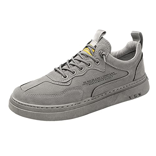 Sneaker Herren Low-Top Schnürschuhe Freizeitschuhe Schnürhalbschuh rutschfest Wanderschuhe Turnschuhe Laufschuhe Sportschuhe Trekkingschuhe Joggingschuhe Bequeme Walking Schuhe Sneakers Outdoorschuhe von OBiQuzz