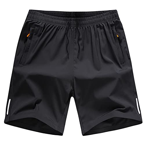 Sporthose Herren Kurz - Kurze Hosen Herren - Sommer Jogginghose Mit Reißverschlussttasche Sport Shorts Schnelltrocknend Laufhose Große Größen Sport Hose Atmungsaktiv Leichte Fitness Gym Shorts M-8Xl von OBiQuzz