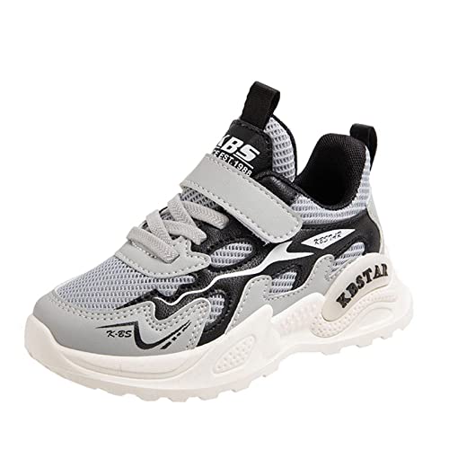 Sportschuhe Mädchen 30, Unisex-Kinder Turnschuhe Mädchen Sportschuhe Leicht Atmungsaktiv Klettschuhe Laufschuhe Outdoor Fitnessschuhe Sneaker Hallenschuhe Basketballschuhe Walkingschuhe Jungenschuhe von OBiQuzz