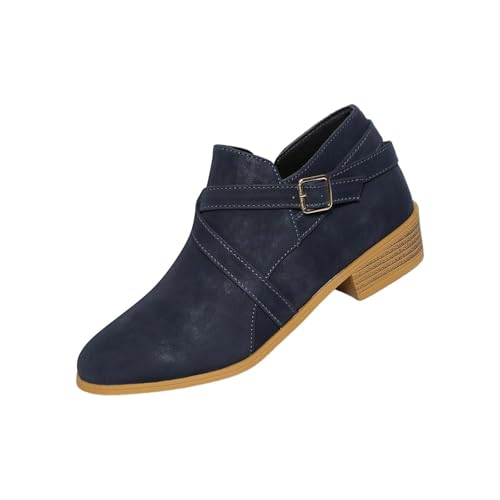Stiefeletten Damen Mit Absatz Chelsea Boots Damen Westernstiefel Damenstiefel Reißverschluss Halbschuhe Schlupfstiefel Kurzschaft Stiefel Ankle Bootie Herbstschuhe Arbeitsstiefel Winterstiefel1 von OBiQuzz