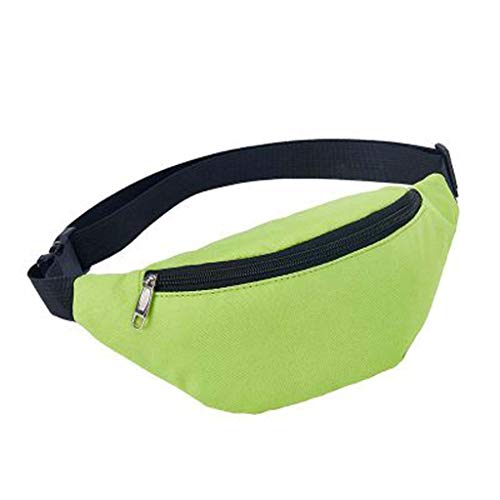 Tasche 2019 Sports Pouch lässige Kurier-Schultertasche Unisex Hüfttaschen (Green, One Size) von OBiQuzz