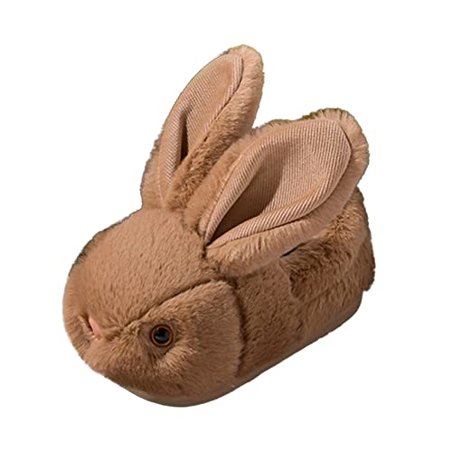 Tiere Hausschuhe Kinder Plüsch Hase Hausschuhe Haushaltsschuhe Winter Warm Gefütterte Baumwolle Schuhe Babyschuhe Kleidkind Mädchen Jungen Winterschuhe Rutschfeste Indoor Home Slippers Filz Pantoffeln von OBiQuzz