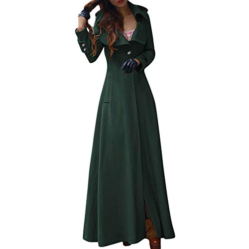 Trenchcoat Damen Lang Schwarz Revers Mantel Knielang Trenchcoat Winddichter Wintercoat Winter Lang A-Linie Jacke Elegant Swing-Mantel Vintage Warm Slim Fit Herbstmantel Knopfleiste Wintermantel S-Xxl Trenchcoat Damen Lang Schwarz Revers Mantel Knielang Trenchcoat Winddichter Wintercoat Winter Lang A-Linie Jacke Elegant Swing-Mantel Vintage Warm Slim Fit Herbstmantel Knopfleiste Wintermantel S-Xxl von OBiQuzz