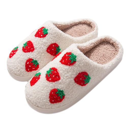 Warme Hausschuhe Damen Flauschige Pantoletten Winter Memory Foam Pantoffeln Plüsch Slippers Schlappen Cute Hausschlappen Filzpantoffeln Gefütterte Hauspantoffeln Hüttenschuhe Für Drinnen Und Draußen von OBiQuzz