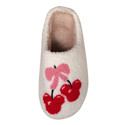 Warme Hausschuhe Damen Plüsch Pantoffeln Memory Foam Slippers Cute Schlappen Winter Filzpantoffeln Gefütterte Hausschlappen Flauschige Pantoletten Hauspantoffeln Hüttenschuhe Für Drinnen Und Draußen von OBiQuzz