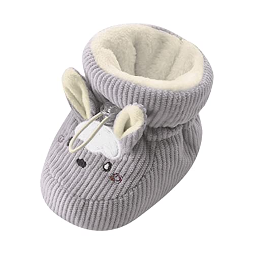 Winterschuhe Baby 12-18 Monate Plüsch Winterstiefel Niedlich Hase Babyschuhe Anti Rutsch Warmes Babystiefel Kleinkind Winter Stiefel Schneestiefel Krabbelsocken Jungen Baumwollschuhe Vorläufer von OBiQuzz