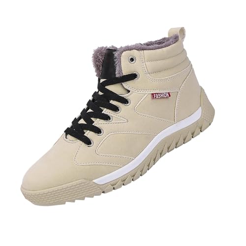 Winterschuhe Herren Gefüttert Warm Schneestiefel Winterstiefel Rutschfest Wanderschuhe Winterboots Winter Outdoor Boots Trekkingschuhe Sneaker Wanderstiefel Schnürschuhe Outdoorschuhe1 Gr.39-48 von OBiQuzz