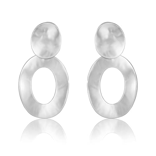 OCCFAE Damen Statement Clip On Ohrringe Hypoallergen Leichte Clip Ohrringe, Zink von OCCFAE
