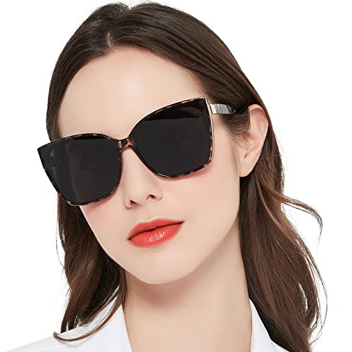 OCCI CHIARI Cateye Women's Sunglasses Outdoor Glasses Block U V 400 for Women Oversized Sunglasses (Leopard) von OCCI CHIARI
