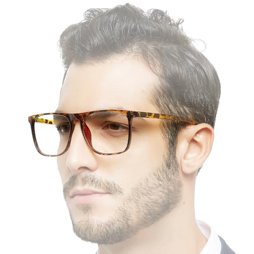 OCCI CHIARI Oversized 2.75 Reading Glasses for Men, Stylish Men's Readers, Rectangle Magnifying Glasses Spring Hinge (Tortoiseshell,275) von OCCI CHIARI